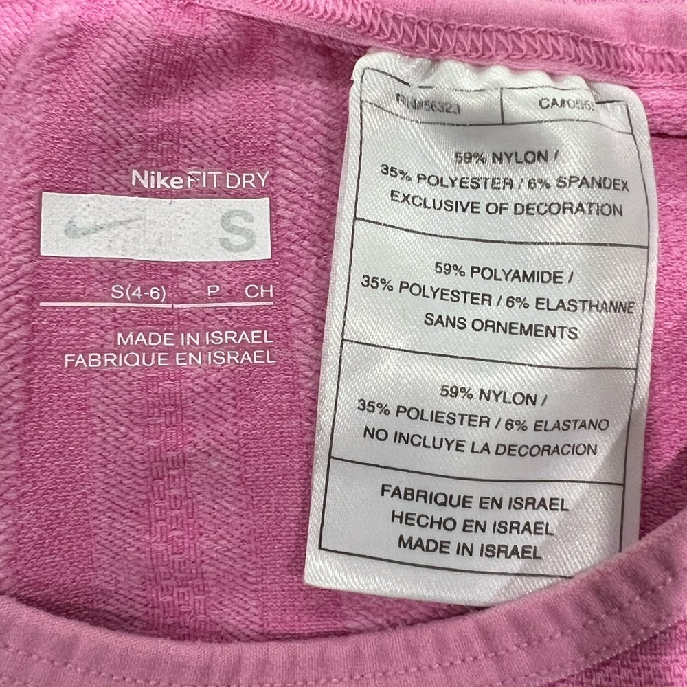 Nike Women’s Pink Fit Dry Athletic Tank Top, size Small. - Picture 4 of 5